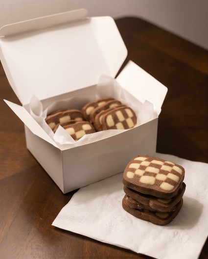 Checkerboard Cookies (Vanilla & Chocolate)