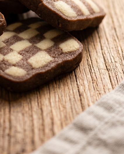 Checkerboard Cookies (Vanilla & Chocolate)