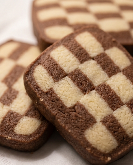 Checkerboard Cookies (Vanilla & Chocolate)