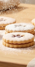 Mili’s Linzer Cookies (Strawberry & Chocolate Filled)