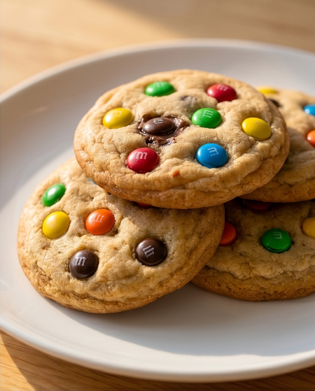 M&M Chocolate Chip Cookies