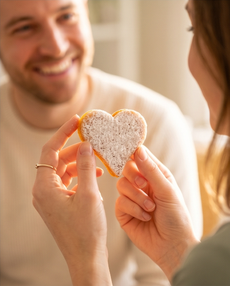 Czech Heart Linzer Cookies
