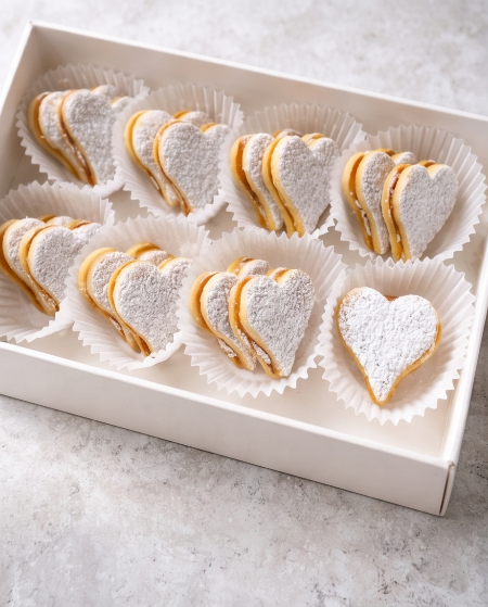 Czech Heart Linzer Cookies