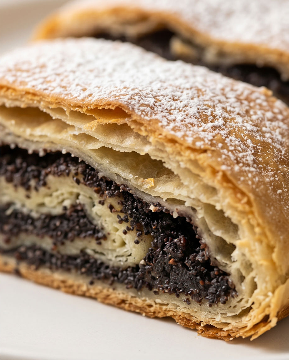 Traditional Czech Poppy Seed Roll