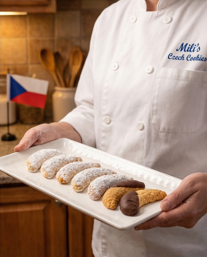 Vanilla Almond Crescent Cookies
